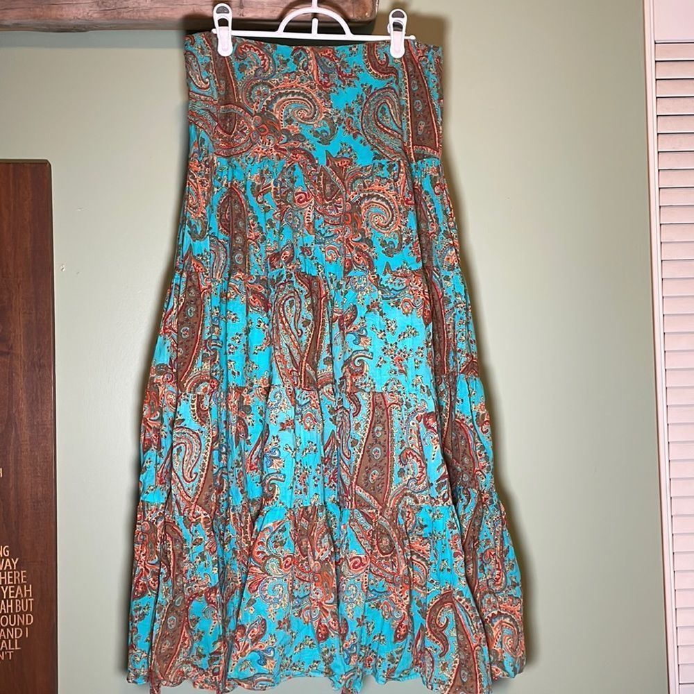 Ralph Lauren- Vintage Boho Paisley Skirt